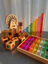 Load image into Gallery viewer, Kids 3D Acrylic Crystal Gem Wooden Blocks
