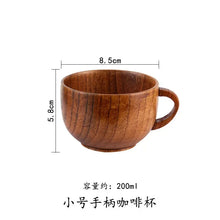 Load image into Gallery viewer, Wood Handle Cups Beer Tea Coffee Milk Water Cup Kitchen Bar Drinkware for Kitchen Coffee Mug