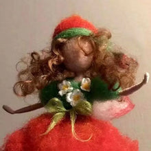 Load image into Gallery viewer, 1Set Little Fairy DIY Wool Needle Felting Material Package Wool Felt Dolls Craft Needle Felt Handcraft Unfinished Poked Set Gift
