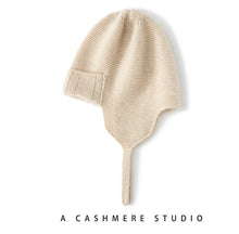 Load image into Gallery viewer, Cashmere Aviator Hat with Earflaps - Unisex