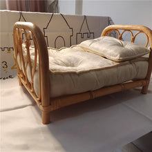 Load image into Gallery viewer, Newborn Rattan Bed Toy and Photography Prop