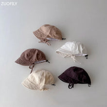 Load image into Gallery viewer, 2023 Spring Pure Color Soft Brim Adjustable Baby Baseball Hat Kids Sun Caps Children Visor Peaked Casquette Infant Foldable Hat