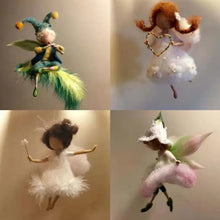 Load image into Gallery viewer, 1Set Little Fairy DIY Wool Needle Felting Material Package Wool Felt Dolls Craft Needle Felt Handcraft Unfinished Poked Set Gift