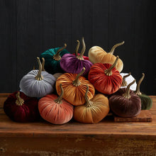 Load image into Gallery viewer, Handmade Velvet Pumpkin Decoration - S/M/L Sizes & Multiple Colors