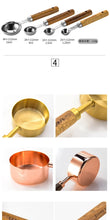 Load image into Gallery viewer, 4PCS Stainless Steel Measuring Spoons with Wooden Handle