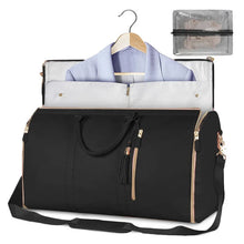 Load image into Gallery viewer, Custom PU Leather Garment Bag - Large Foldable Travel Duffle