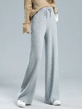 Load image into Gallery viewer, 100% Wool Wide-Leg Knitted Pants