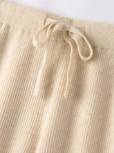 Load image into Gallery viewer, 100% Wool Wide-Leg Knitted Pants