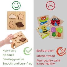 Load image into Gallery viewer, Montessori Wooden Jigsaw Puzzle