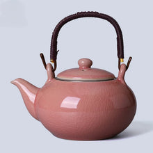 Load image into Gallery viewer, Large Ceramic Teapot with Top Handle and Infuser