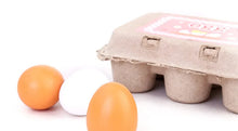 Load image into Gallery viewer, Kids 3/6pcs Wooden Artificial Egg Set Easter DIY Toy Wooden House Game Kitchen Egg Toys Early Education Food Toys for Children
