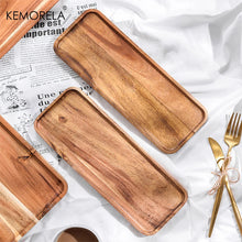 Load image into Gallery viewer, Acacia Wood Coffee & Tea Tray - Decorative Serving Tray