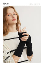 Load image into Gallery viewer, 100% Cashmere Fingerless Gloves