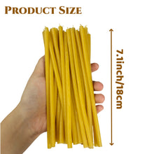 Load image into Gallery viewer, 50/100/200PCS Dripless Smokeless Beeswax Taper Candles