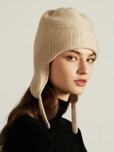 Load image into Gallery viewer, Cashmere Aviator Hat with Earflaps - Unisex