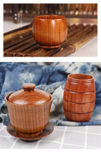 Load image into Gallery viewer, Wood Handle Cups Beer Tea Coffee Milk Water Cup Kitchen Bar Drinkware for Kitchen Coffee Mug