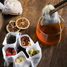 Load image into Gallery viewer, Disposable Drawstring Tea Bags, 50 to 300 Pack