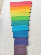 Load image into Gallery viewer, Wooden Rainbow Arch Stacking Blocks & Peg Dolls