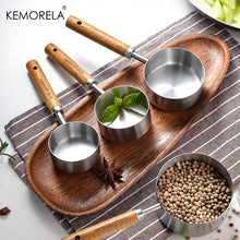 Load image into Gallery viewer, 4PCS Stainless Steel Measuring Spoons with Wooden Handle