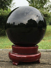 Load image into Gallery viewer, Natural Black Obsidian Crystal Ball
