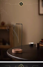 Load image into Gallery viewer, Wooden Round Incense Burner - Stick & Backflow Holder