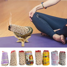 Load image into Gallery viewer, 40pcs Yoga Aromatherapy Himalayan Rope Sage Patchouli Cedar Incense