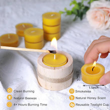 Load image into Gallery viewer, 6-48Pcs Handmade Smokeless Beeswax Votive Candles