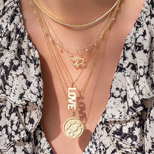 Load image into Gallery viewer, 925 Sterling Silver MAMA Pendant Necklace - 18K Gold Plated