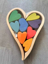 Load image into Gallery viewer, Wooden Rainbow Arch Stacking Blocks & Peg Dolls