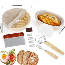 Load image into Gallery viewer, 1set Professional Baking Tools 24 Oz Sourdough Starter Jar Pastry Mat Scraper Bread Slicing Knife Gloves for Home DIY Baking Kit
