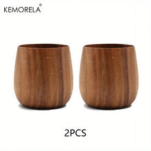 Load image into Gallery viewer, 2PCS Japanese Wooden Tea Cups