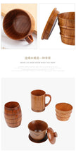 Load image into Gallery viewer, Wood Handle Cups Beer Tea Coffee Milk Water Cup Kitchen Bar Drinkware for Kitchen Coffee Mug