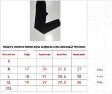 Load image into Gallery viewer, 100% Wool Merino Thermal Long Johns Pants