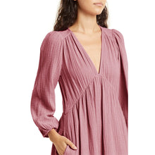 Load image into Gallery viewer, 100% Cotton Muslin Elegant Long Sleeve Dress