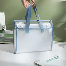 Load image into Gallery viewer, Large Capacity Portable Transparent Waterproof Expandable File Folder