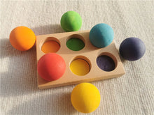 Load image into Gallery viewer, Wooden Rainbow Arch Stacking Blocks & Peg Dolls
