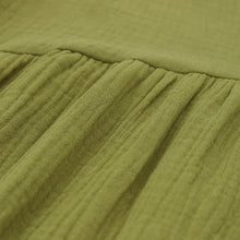 Load image into Gallery viewer, Casual Cotton Gauze Muslin Short Sleeve Sundress