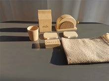 Load image into Gallery viewer, Montessori Wooden Coffee, Tea and Baguette Pretend Play Set
