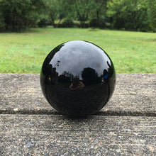 Load image into Gallery viewer, Natural Black Obsidian Crystal Ball