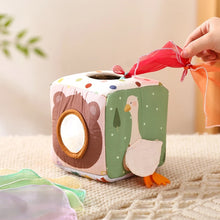 Load image into Gallery viewer, Montessori Toys Magic Cotton Animal Tissue Box Kids Finger Exercise Cloth Busy Box Toys Baby Educational Activity Sensory Game