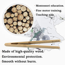Load image into Gallery viewer, Montessori Wooden Clip Educational Toy Set