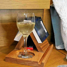 Load image into Gallery viewer, 1 PCS Wooden Triangle Bookshelf Book Stand Holder, Book Holder With Coffee Drink Holder, Wood Book Rest Bookcase