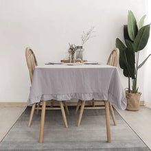 Load image into Gallery viewer, Flounce Cotton Tablecloth
