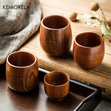 Load image into Gallery viewer, 2PCS Japanese Wooden Tea Cups