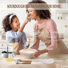 Load image into Gallery viewer, 1set Professional Baking Tools 24 Oz Sourdough Starter Jar Pastry Mat Scraper Bread Slicing Knife Gloves for Home DIY Baking Kit