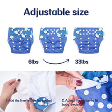 Load image into Gallery viewer, HappyFlute New Design Hot Sale OS Pocket Diaper Washable&Reusable Absorbent Ecological Nappy Baby Cloth Diaper