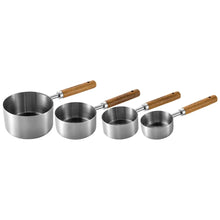 Load image into Gallery viewer, 4PCS Stainless Steel Measuring Spoons with Wooden Handle