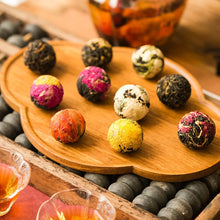 Load image into Gallery viewer, Top Grade Chinese Yunnan Puer Flower Shu Tea balls Cube Cake Original Ripe Briquette Pu Er Black Red Tee Puerh Gift