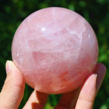 Load image into Gallery viewer, Natural Pink Crystal Quartz Polished Ball - Reiki Healing Sphere