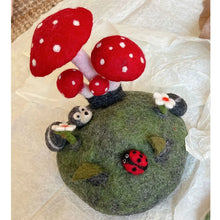 Load image into Gallery viewer, Wool Felt Playscape Play Mat River Fall House Doll Playscape Small World Pretend Play Children Montessori Waldorf Inspired Toy